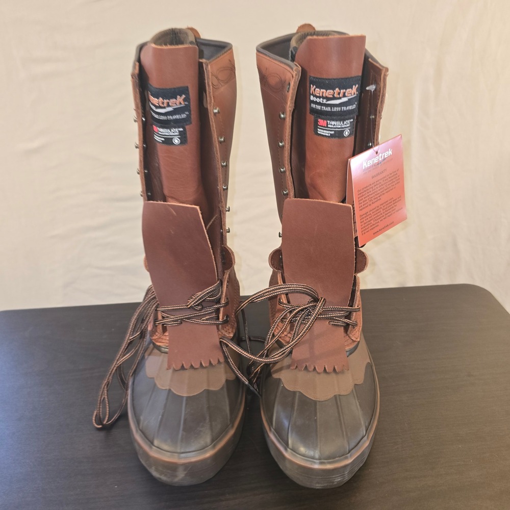 Kenetrek Cowboy Pac Boots Size 12 Mens Brown Insulated Waterproof Riding Boots